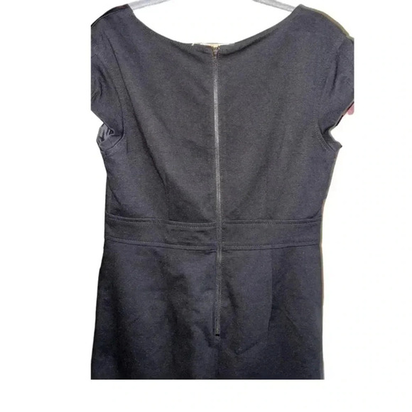 Theory Black Cap Sleeve Sheath Dress Size 12 - Picture 8 of 10